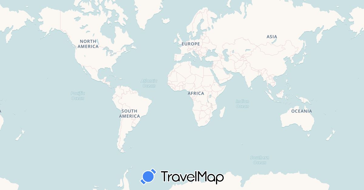 TravelMap itinerary: driving in Morocco (Africa)